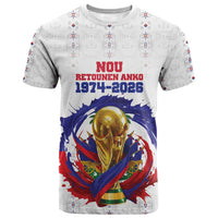 Custom Haiti Grenadye Alaso T shirt White Nou Retounen Anko 1974-2026 - Wonder Print Shop