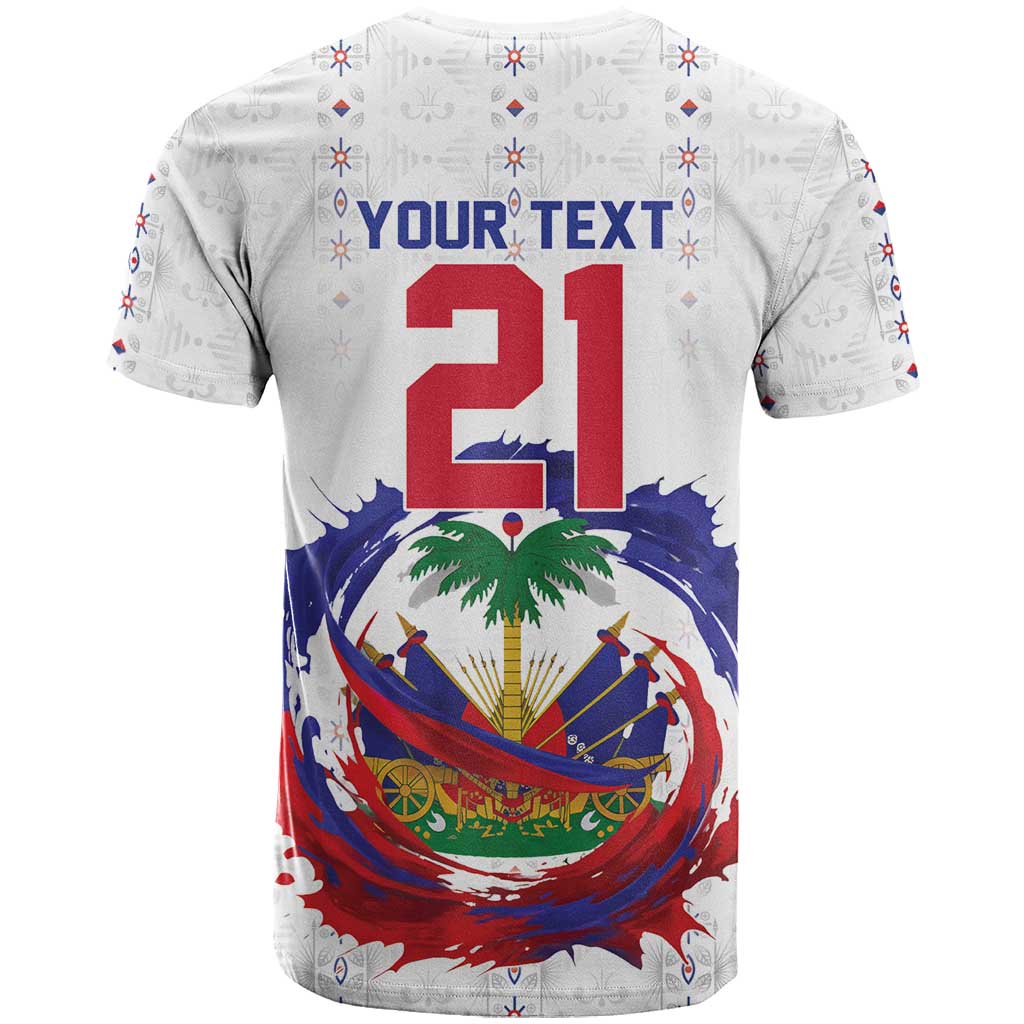 Custom Haiti Grenadye Alaso T shirt White Nou Retounen Anko 1974-2026 - Wonder Print Shop