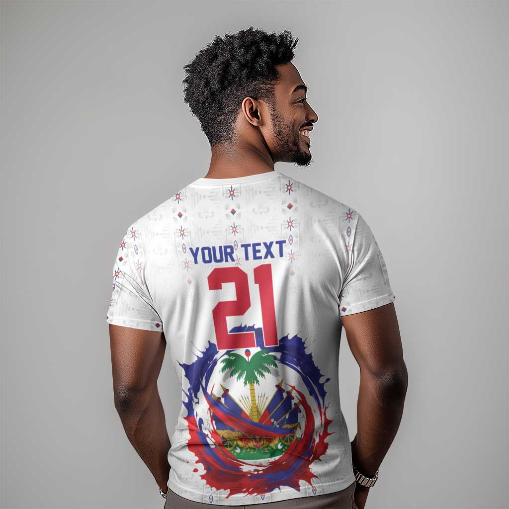 Custom Haiti Grenadye Alaso T shirt White Nou Retounen Anko 1974-2026 - Wonder Print Shop