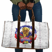 Haiti Grenadye Alaso Travel Bag White Nou Retounen Anko 1974-2026 - Wonder Print Shop