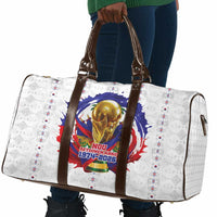 Haiti Grenadye Alaso Travel Bag White Nou Retounen Anko 1974-2026 - Wonder Print Shop