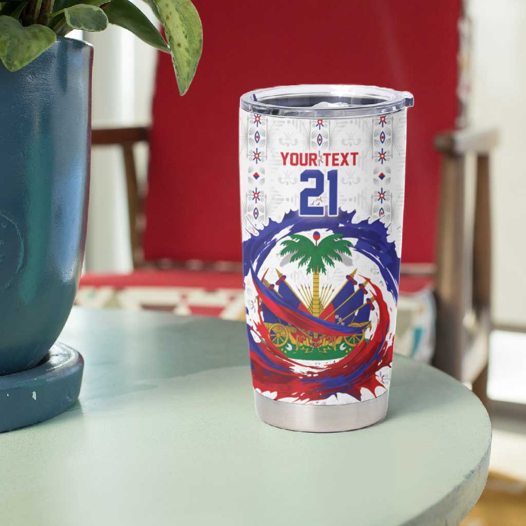 Custom Haiti Grenadye Alaso Tumbler Cup White Nou Retounen Anko 1974-2026 - Wonder Print Shop