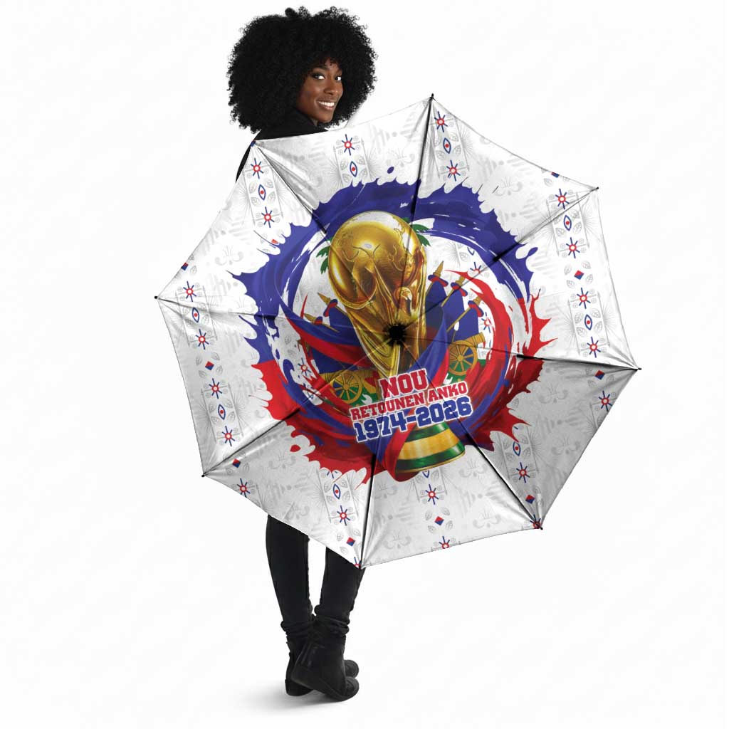 Haiti Grenadye Alaso Umbrella White Nou Retounen Anko 1974-2026 - Wonder Print Shop