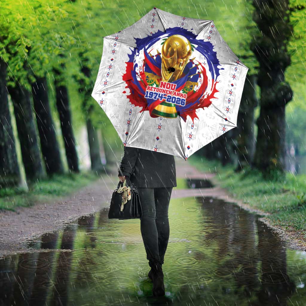 Haiti Grenadye Alaso Umbrella White Nou Retounen Anko 1974-2026 - Wonder Print Shop