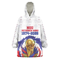 Custom Haiti Grenadye Alaso Wearable Blanket Hoodie White Nou Retounen Anko 1974-2026 - Wonder Print Shop