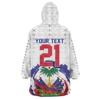 Custom Haiti Grenadye Alaso Wearable Blanket Hoodie White Nou Retounen Anko 1974-2026 - Wonder Print Shop