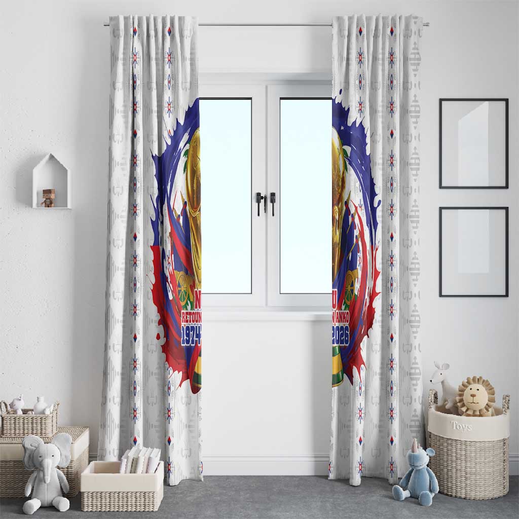 Haiti Grenadye Alaso Window Curtain White Nou Retounen Anko 1974-2026 - Wonder Print Shop
