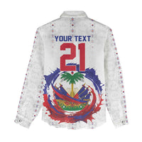 Custom Haiti Grenadye Alaso Women Casual Shirt White Nou Retounen Anko 1974-2026 - Wonder Print Shop