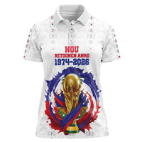 Custom Haiti Grenadye Alaso Women Polo Shirt White Nou Retounen Anko 1974-2026 - Wonder Print Shop