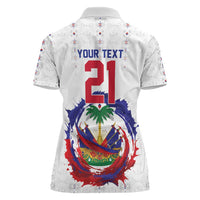 Custom Haiti Grenadye Alaso Women Polo Shirt White Nou Retounen Anko 1974-2026 - Wonder Print Shop