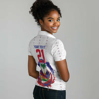 Custom Haiti Grenadye Alaso Women Polo Shirt White Nou Retounen Anko 1974-2026 - Wonder Print Shop