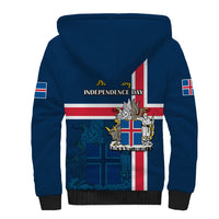 Iceland Sherpa Hoodie Icelandic National Day - Wonder Print Shop