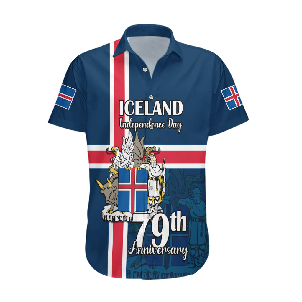 Custom Iceland Hawaiian Shirt Icelandic National Day - Wonder Print Shop