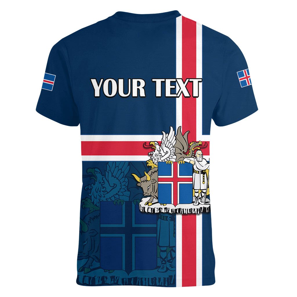 Custom Iceland Women V Neck T Shirt Icelandic National Day - Wonder Print Shop