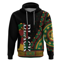 Jundteenth Hoodie Black Jundteenth Freedom Africa Pattern - Wonder Print Shop