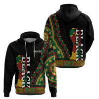 Custom Jundteenth Hoodie Black Jundteenth Freedom Africa Pattern - Wonder Print Shop