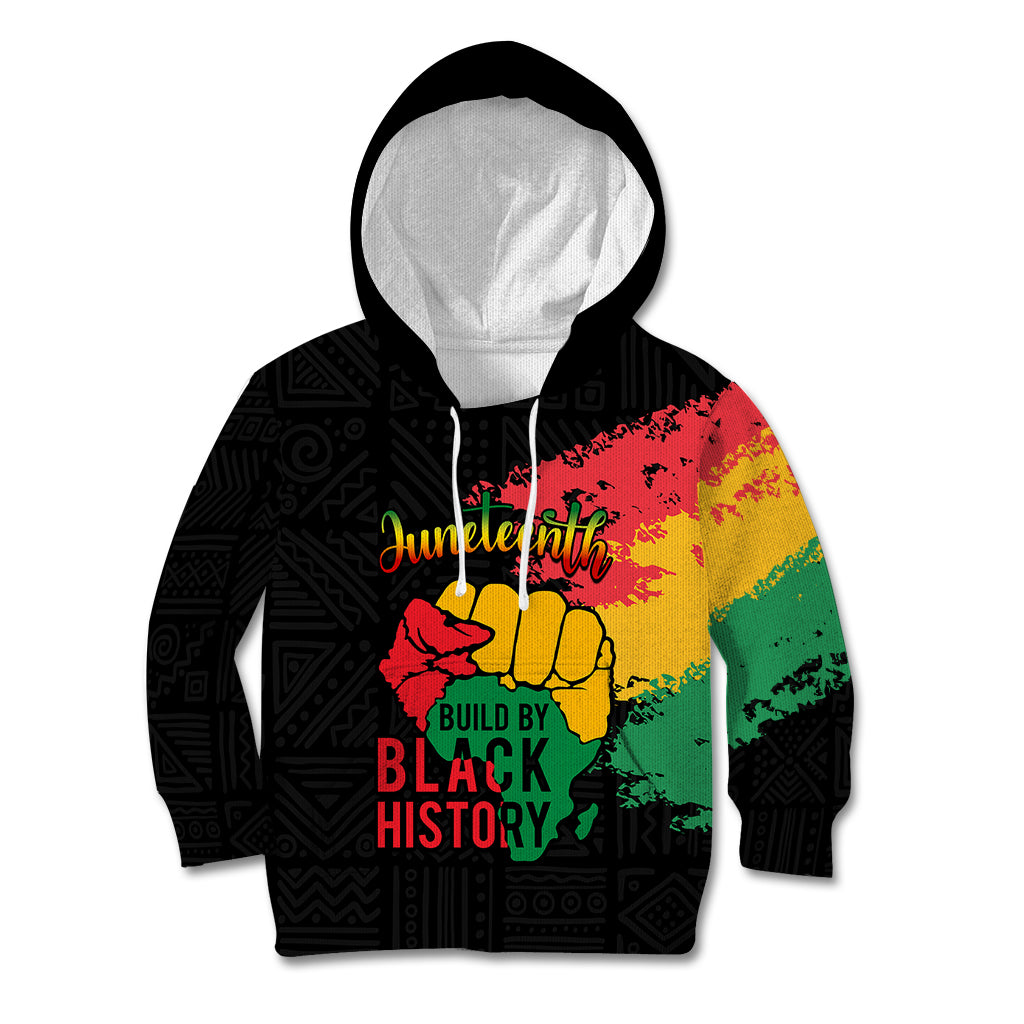 Custom Juneteenth Kid Hoodie Black Independence Day Black History - Wonder Print Shop