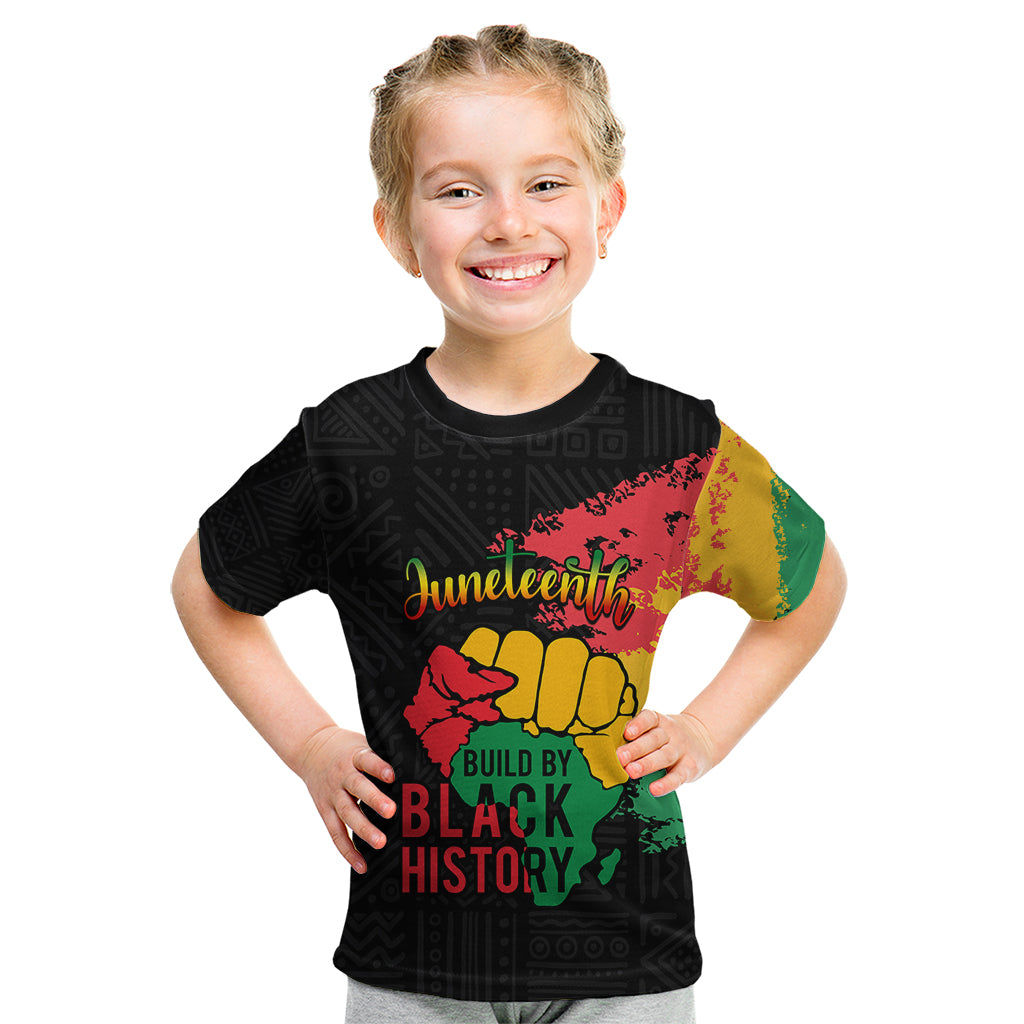 Custom Juneteenth Kid T Shirt Black Independence Day Black History - Wonder Print Shop