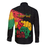 Custom Juneteenth Long Sleeve Button Shirt Black Independence Day Black History - Wonder Print Shop