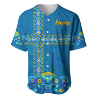Sweden Baseball Jersey Konungariket Sverige Scandinavian Pattern LT9 - Wonder Print Shop