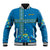 Custom Sweden Baseball Jacket Konungariket Sverige Scandinavian Pattern LT9 - Wonder Print Shop