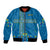 Custom Sweden Bomber Jacket Konungariket Sverige Scandinavian Pattern LT9 - Wonder Print Shop