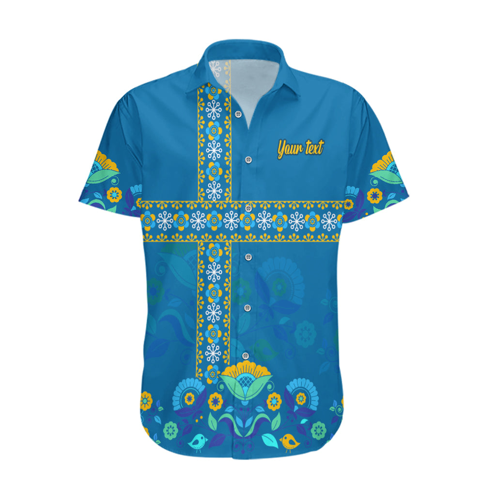 custom-sweden-hawaiian-shirt-konungariket-sverige-scandinavian-pattern