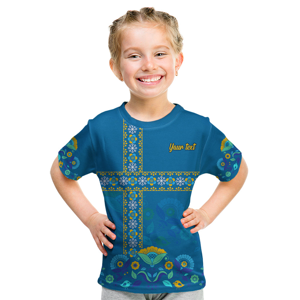custom-sweden-kid-t-shirt-konungariket-sverige-scandinavian-pattern