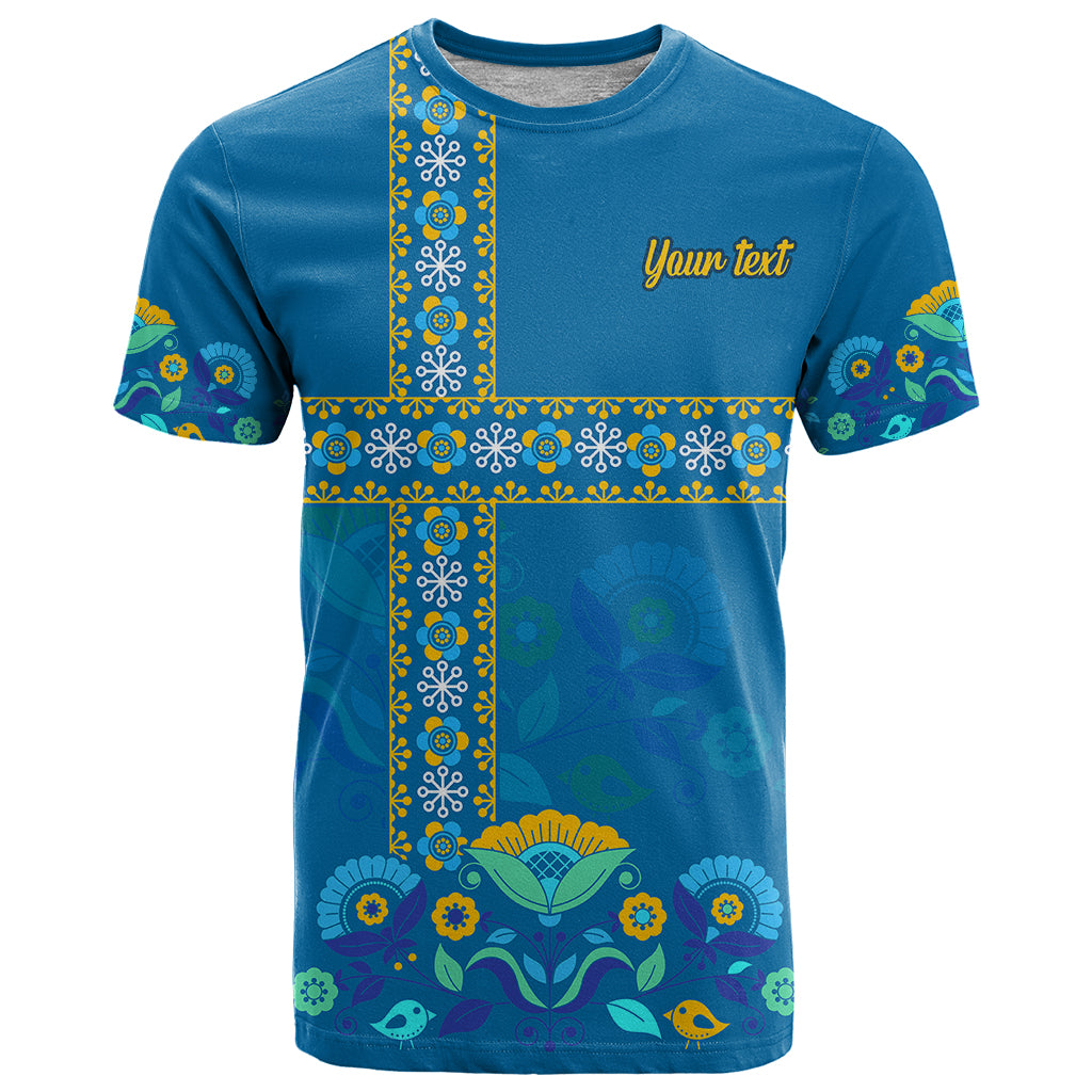 custom-sweden-t-shirt-konungariket-sverige-scandinavian-pattern