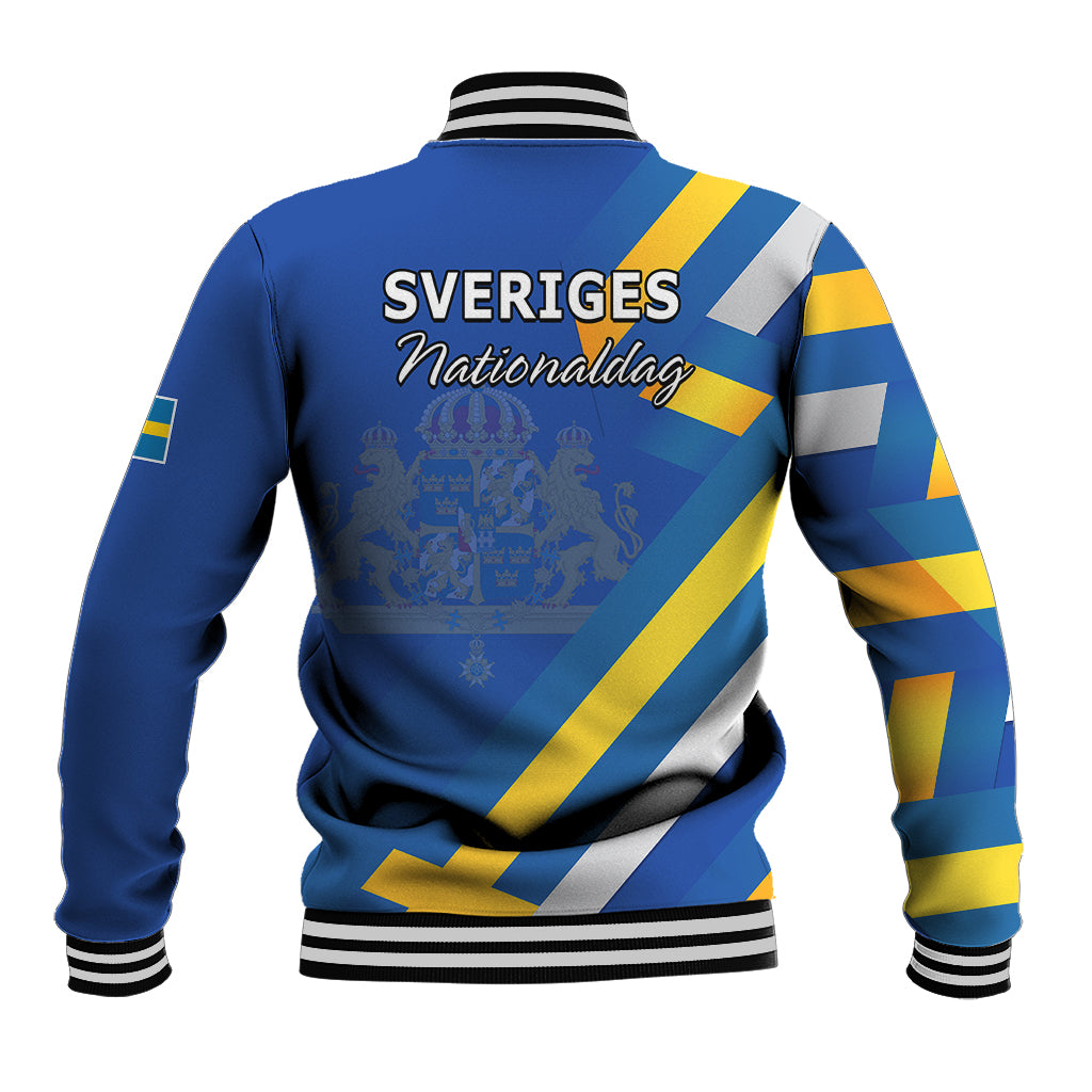 Sweden National Day Baseball Jacket Sveriges Nationaldag Flag Style LT9 - Wonder Print Shop