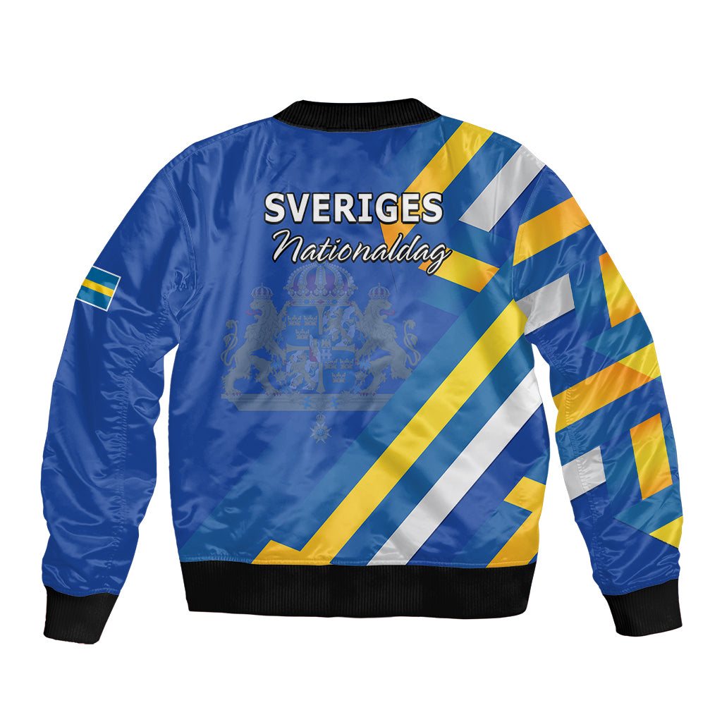 Sweden National Day Bomber Jacket Sveriges Nationaldag Flag Style LT9 - Wonder Print Shop