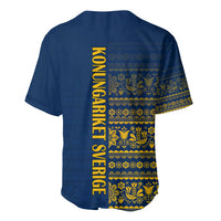 Sweden Tre Kronor Baseball Jersey Sverige With Half Scandinavian Design LT9 - Wonder Print Shop