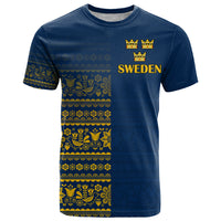 Sweden Tre Kronor T Shirt Sverige With Half Scandinavian Design - Wonder Print Shop