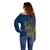 Custom Sweden Tre Kronor Off Shoulder Sweater Sverige With Half Scandinavian Design - Wonder Print Shop