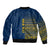 Custom Sweden Tre Kronor Sleeve Zip Bomber Jacket Sverige With Half Scandinavian Design - Wonder Print Shop
