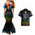 Canada LGBT History Month Couples Matching Mermaid Dress And Hawaiian Shirt Hugging Rainbow Maple Leaves LT9 - Wonder Print Shop
