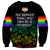 Canada LGBT History Month Sweatshirt Hugging Rainbow Maple Leaves - Wonder Print Shop