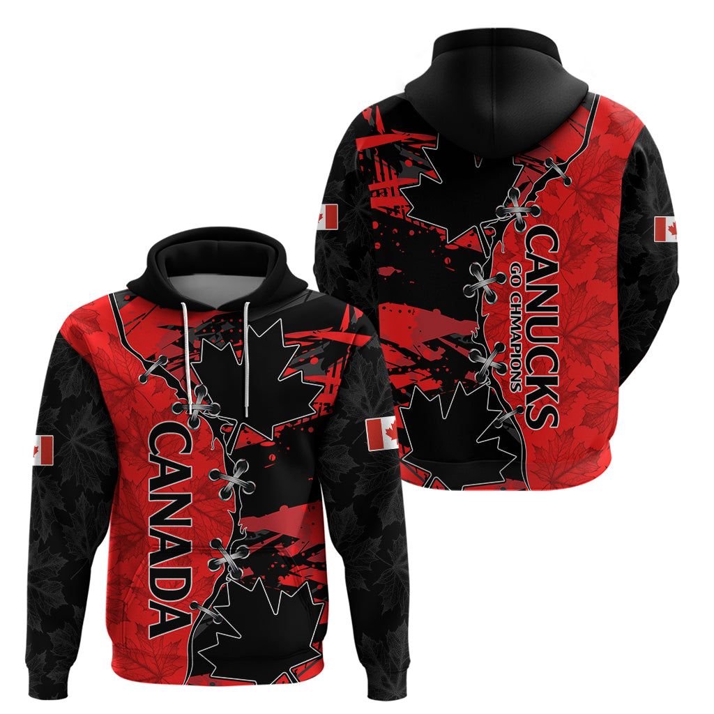 Canada Womens Soccer Hoodie Go Canucks Maple Leaf 2023 - Wonder Print Shop