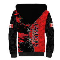 Canada Womens Soccer Sherpa Hoodie Go Canucks Maple Leaf 2023 - Wonder Print Shop