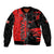 Canada Womens Soccer Sleeve Zip Bomber Jacket Go Canucks Maple Leaf 2023 - Wonder Print Shop