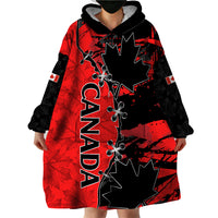 Canada Womens Soccer Wearable Blanket Hoodie Go Canucks Maple Leaf 2023 - Wonder Print Shop