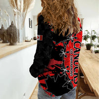 Canada Womens Soccer Women Casual Shirt Go Canucks Maple Leaf 2023 - Wonder Print Shop