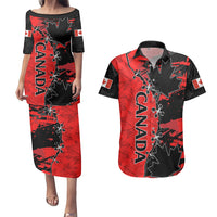 Custom Canada Womens Soccer Couples Matching Puletasi Dress and Hawaiian Shirt Go Canucks Maple Leaf 2023 LT9 - Wonder Print Shop