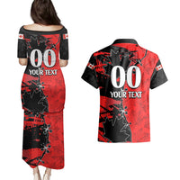 Custom Canada Womens Soccer Couples Matching Puletasi Dress and Hawaiian Shirt Go Canucks Maple Leaf 2023 LT9 - Wonder Print Shop