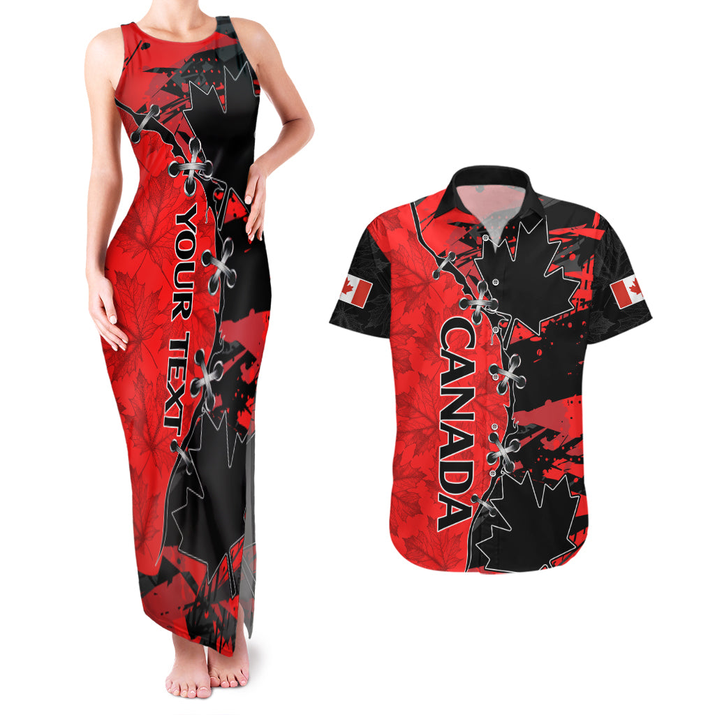 Custom Canada Womens Soccer Couples Matching Tank Maxi Dress And Hawaiian Shirt Go Canucks Maple Leaf 2023 LT9 - Wonder Print Shop
