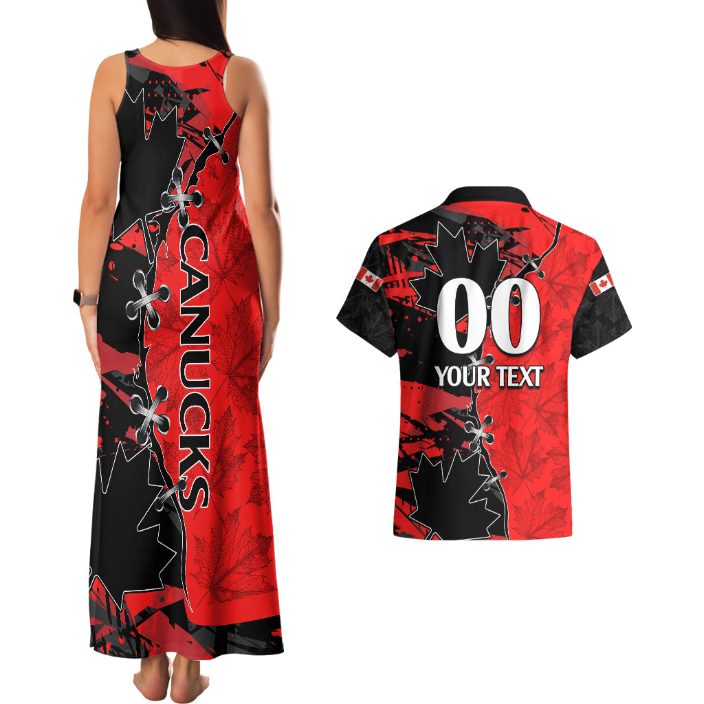 Custom Canada Womens Soccer Couples Matching Tank Maxi Dress And Hawaiian Shirt Go Canucks Maple Leaf 2023 LT9 - Wonder Print Shop