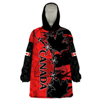 Custom Canada Womens Soccer Wearable Blanket Hoodie Go Canucks Maple Leaf 2023 - Wonder Print Shop