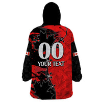 Custom Canada Womens Soccer Wearable Blanket Hoodie Go Canucks Maple Leaf 2023 - Wonder Print Shop