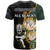 South Africa Protea and New Zealand T Shirt Go All Black-Springboks Rugby with Kente And Maori - Wonder Print Shop