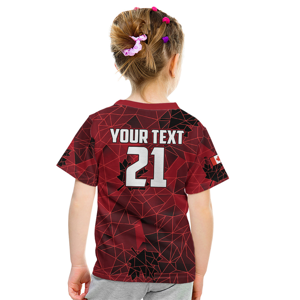 Custom Canada Soccer Kid T Shirt Ladies Replica 2023 National Team - Wonder Print Shop